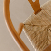 Detail of a wicker chair